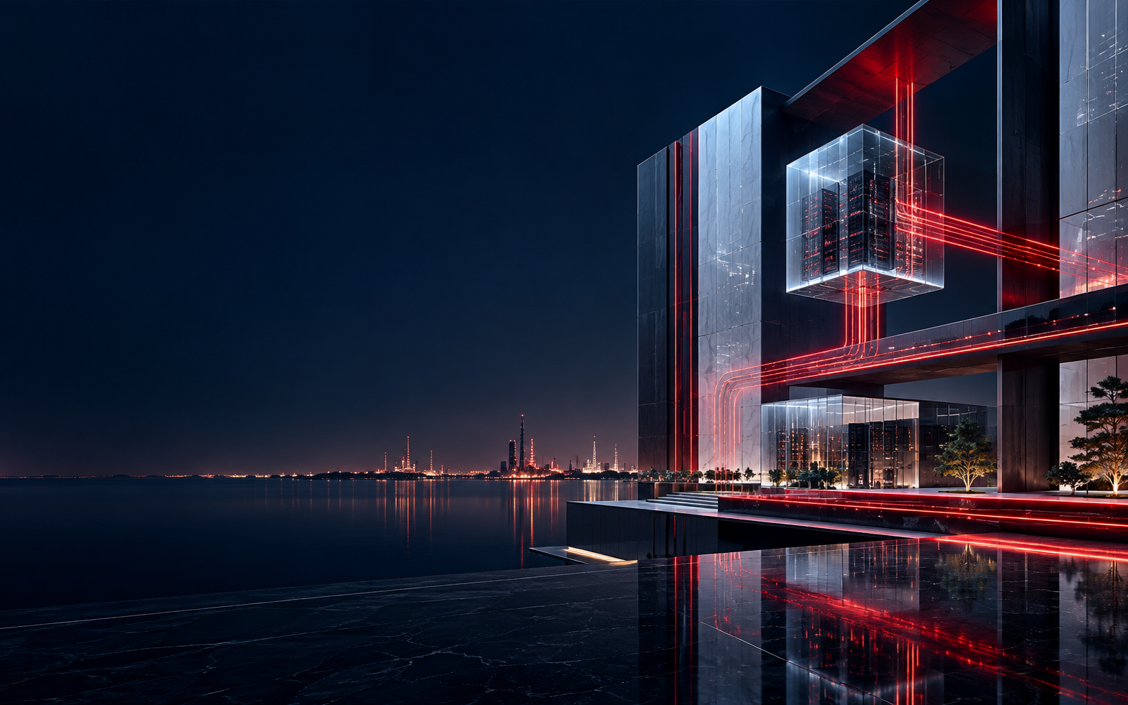 Arselor digital infrastructure in navy and red