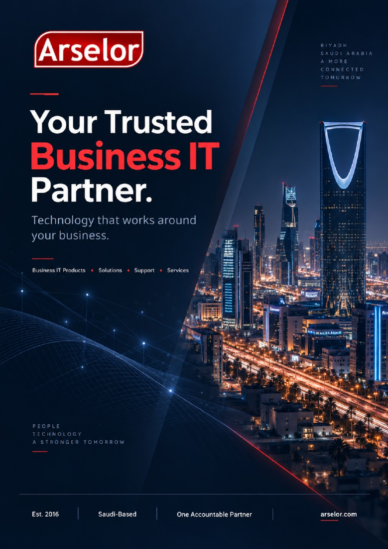 Arselor company brochure cover: Your Trusted Business IT Partner.