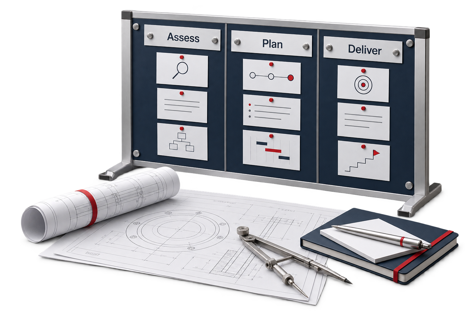 Arselor IT roadmap · service illustration — A roadmap people can act on